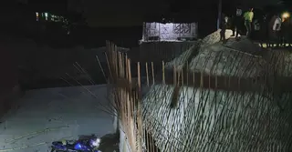 নির্মাণাধীন কালভার্টের মধ্যে পড়ে মোটরসাইকেল চালকের মৃত্যু